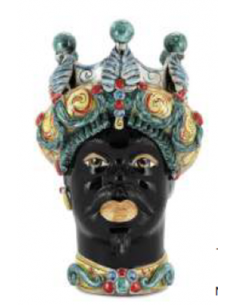 Testa di moro Kore foglie e palle multicolor 2