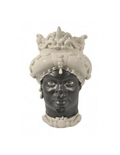 Testa di Moro Kore Punta Shiny White & Satin Black