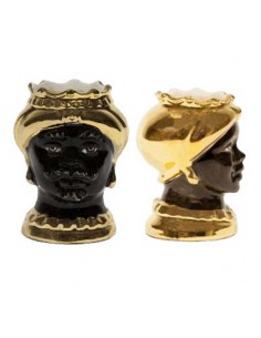 Testa di Moro Res Parva Praetiosa Nero Lucido e Oro