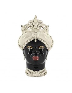 Testa di Moro Kore Punta Antique White & Shiny Black