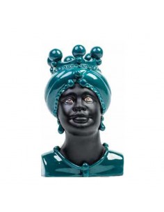 Testa di Moro Piccola Movimento Nero Satinato  Verde Ottanio