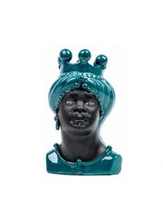 Testa di Moro Piccola Movimento Nero Satinato  Verde Ottanio 2