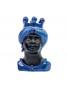 Testa di Moro Piccola Movimento Nero Satinato e Blu 2